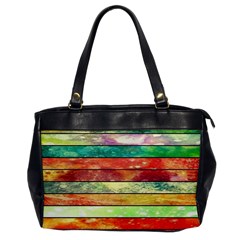 Stripes Color Oil Office Handbags by BangZart