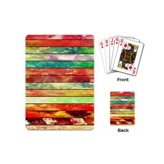 Stripes Color Oil Playing Cards (mini)  by BangZart