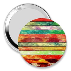 Stripes Color Oil 3  Handbag Mirrors by BangZart