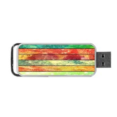 Stripes Color Oil Portable Usb Flash (one Side) by BangZart