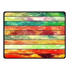 Stripes Color Oil Double Sided Fleece Blanket (small)  by BangZart