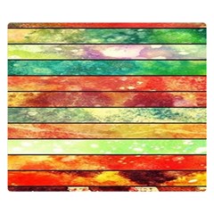 Stripes Color Oil Double Sided Flano Blanket (small)  by BangZart