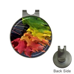 Green Yellow Red Maple Leaf Hat Clips With Golf Markers by BangZart