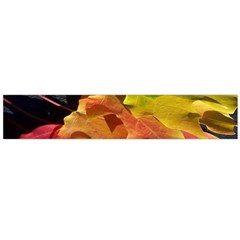 Green Yellow Red Maple Leaf Flano Scarf (large) by BangZart