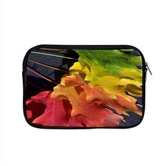 Green Yellow Red Maple Leaf Apple Macbook Pro 15  Zipper Case by BangZart