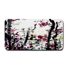 Pink Flower Ink Painting Art Medium Bar Mats by BangZart