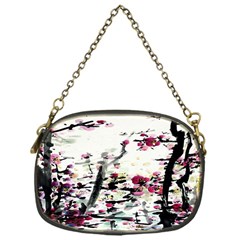 Pink Flower Ink Painting Art Chain Purses (one Side)  by BangZart