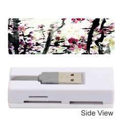 Pink Flower Ink Painting Art Memory Card Reader (stick)  by BangZart