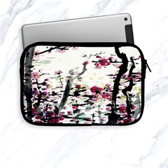 Pink Flower Ink Painting Art Apple Ipad Mini Zipper Cases by BangZart