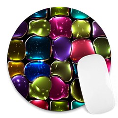 Stained Glass Round Mousepads by BangZart