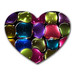 Stained Glass Heart Mousepads by BangZart