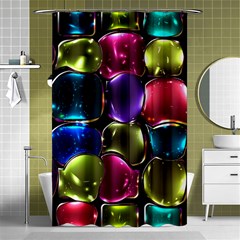 Stained Glass Shower Curtain 48  X 72  (small)  by BangZart