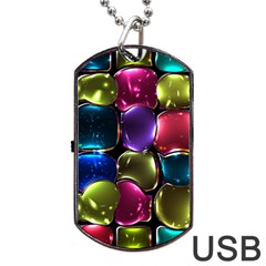 Stained Glass Dog Tag Usb Flash (two Sides) by BangZart