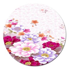 Sweet Flowers Magnet 5  (round) by BangZart