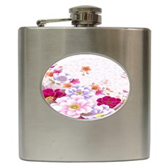 Sweet Flowers Hip Flask (6 Oz) by BangZart