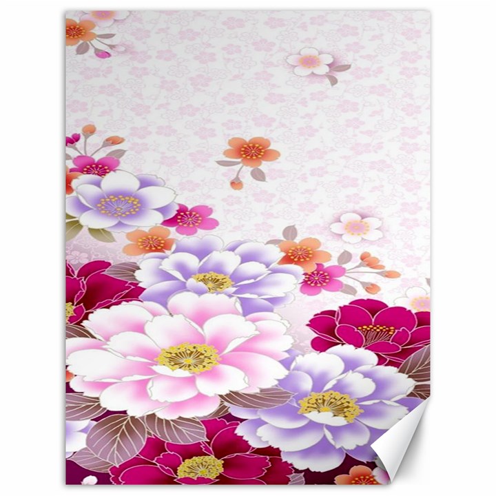 Sweet Flowers Canvas 12  x 16  