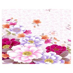 Sweet Flowers Double Sided Flano Blanket (medium)  by BangZart