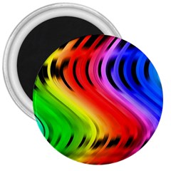 Colorful Vertical Lines 3  Magnets by BangZart