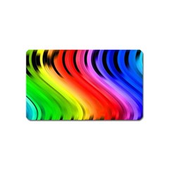 Colorful Vertical Lines Magnet (name Card) by BangZart