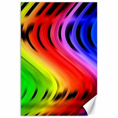 Colorful Vertical Lines Canvas 24  X 36  by BangZart