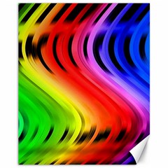 Colorful Vertical Lines Canvas 11  X 14   by BangZart