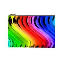 Colorful Vertical Lines Cosmetic Bag (large)  by BangZart