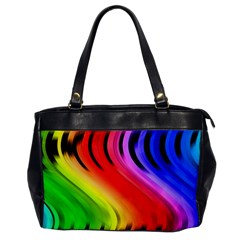 Colorful Vertical Lines Office Handbags by BangZart