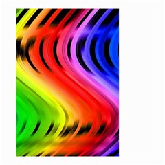 Colorful Vertical Lines Small Garden Flag (two Sides) by BangZart