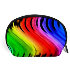 Colorful Vertical Lines Accessory Pouches (large)  by BangZart