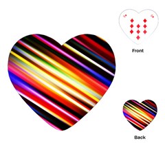 Funky Color Lines Playing Cards (heart)  by BangZart