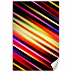 Funky Color Lines Canvas 24  X 36  by BangZart