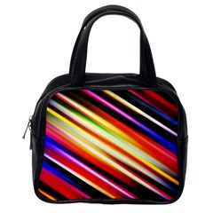 Funky Color Lines Classic Handbags (one Side) by BangZart