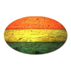 Five Wall Colour Oval Magnet by BangZart