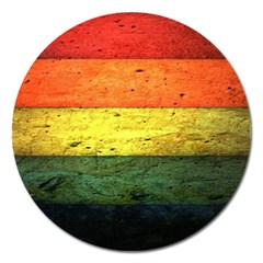 Five Wall Colour Magnet 5  (round) by BangZart