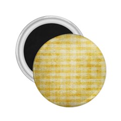 Spring Yellow Gingham 2 25  Magnets by BangZart