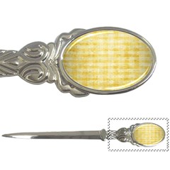 Spring Yellow Gingham Letter Openers by BangZart