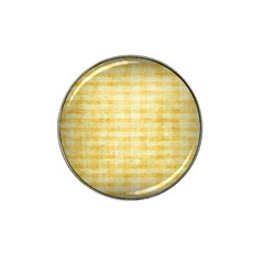 Spring Yellow Gingham Hat Clip Ball Marker by BangZart