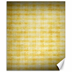 Spring Yellow Gingham Canvas 20  X 24   by BangZart