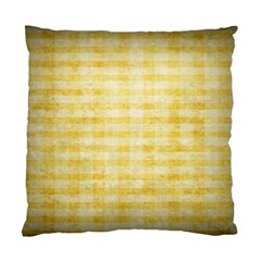 Spring Yellow Gingham Standard Cushion Case (two Sides) by BangZart