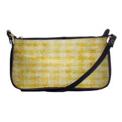 Spring Yellow Gingham Shoulder Clutch Bags by BangZart