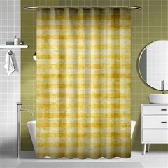 Spring Yellow Gingham Shower Curtain 48  X 72  (small)  by BangZart