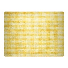 Spring Yellow Gingham Double Sided Flano Blanket (mini)  by BangZart