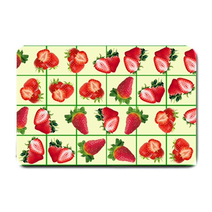 Strawberries Pattern Small Doormat 