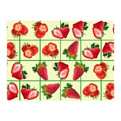 Strawberries Pattern Double Sided Flano Blanket (mini)  by SuperPatterns