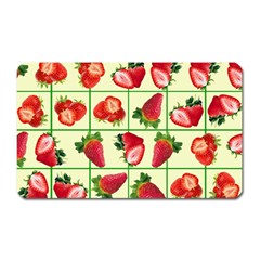 Strawberries Pattern Magnet (Rectangular)