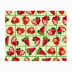 Strawberries Pattern Small Glasses Cloth (2-side) by SuperPatterns