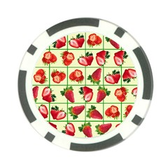 Strawberries Pattern Poker Chip Card Guard