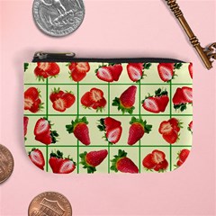 Strawberries Pattern Mini Coin Purses by SuperPatterns