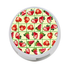 Strawberries Pattern 4-port Usb Hub (two Sides)  by SuperPatterns