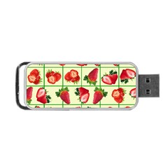 Strawberries Pattern Portable Usb Flash (one Side) by SuperPatterns